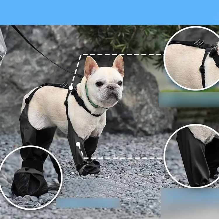 キャンペーン犬用レッグカバー レインシューズ 脱げない 犬 靴 梅雨用 レインシューズカバー 滑りにくい 脱げない 犬用レッグカバー レギンス 犬用シューズ 犬 犬の靴 汚れ防止 肉球保護 雨用ブーツ