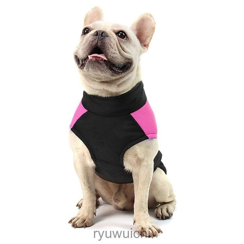 ペットウェア 中綿入りベスト ダウン風 犬服 防水 ウェア ドッグウェア 秋 冬 袖なし タンクトップ トレーナー ペット用品 大型犬 防寒 可愛い おしゃれ お散歩