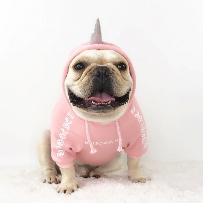 犬 服 デビル ハロウィン コスプレ フレブル服 裏起毛パーカー フレンチブルドッグ ペットウェア