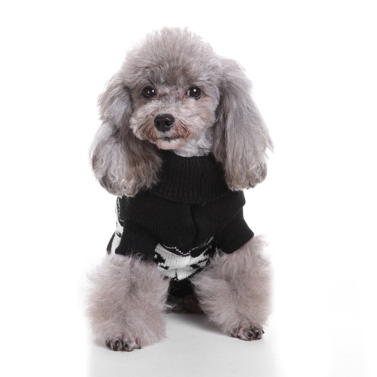 2023年新作入荷 ペット服 犬 服 Tシャツ ドッグウェア犬セーターペットクリスマスセーターニットハイネックペット服セーター犬セーター