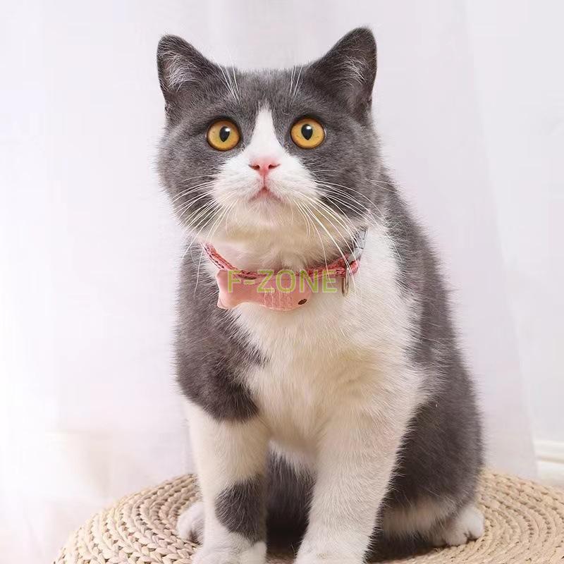 おしゃれ ワンタッチバックル 犬用 小魚 カラー 鈴付き お散歩 小型犬 猫用 首輪 ペット用品 チェック柄 お出かけ かわいい
