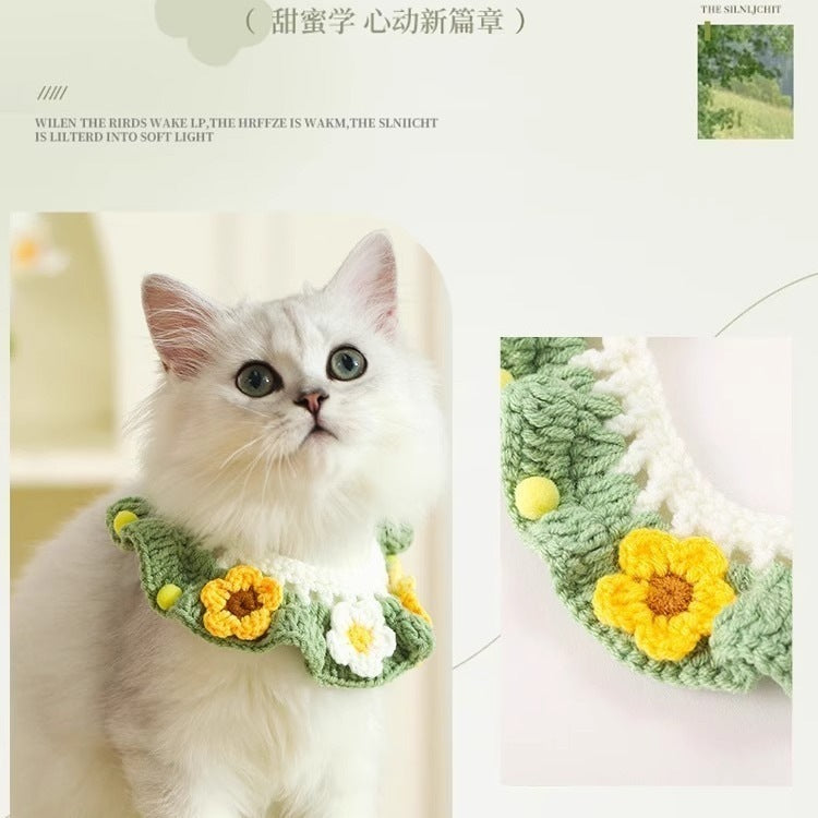 メガ割 重工業織物ペット首猫よだれかフォーシーズンユニバーサ子猫の首犬の首ペットの写真