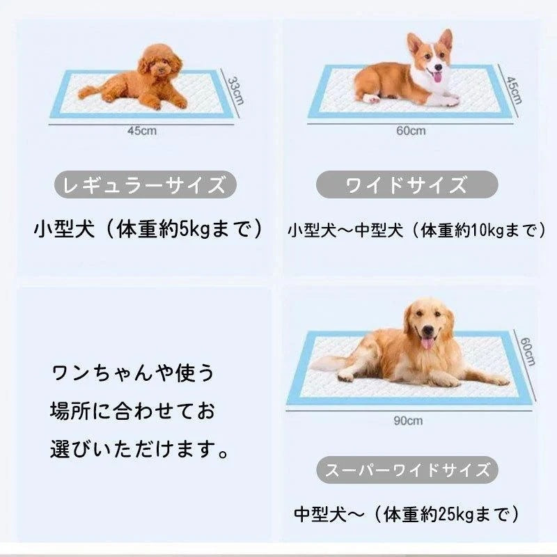 工ガ割-【GUANGYU】新品登場ペットシーツ薄型ワイド使い捨てスーパーワイドペット用品トイレシート400枚200枚スピード吸収ねこうさぎモルモット