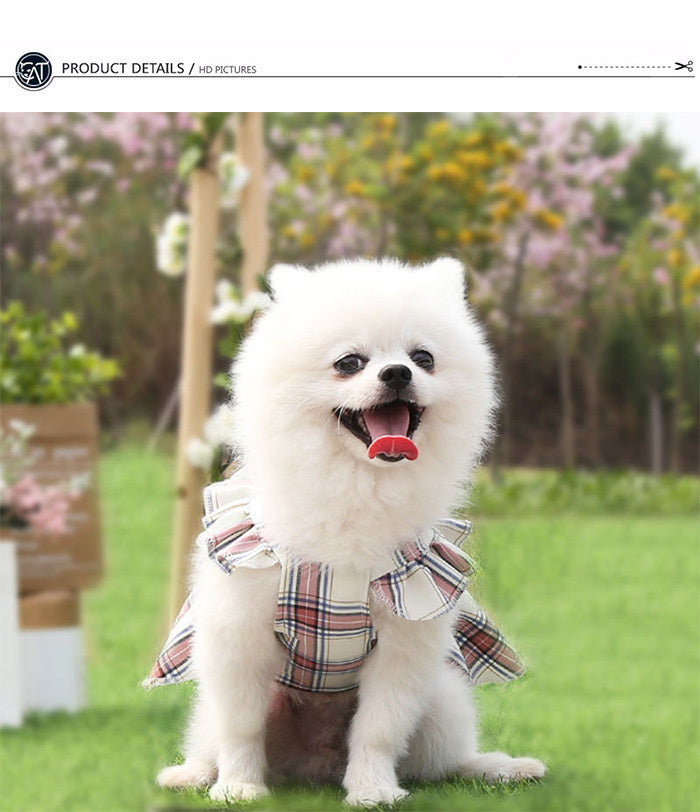 犬 ウェア りぼん ワンピース 中型犬 ドッグ リボン ドレス 秋 犬服 フリル ペット ドッグウェア 小型犬 夏 冬 猫 スカート 春 服