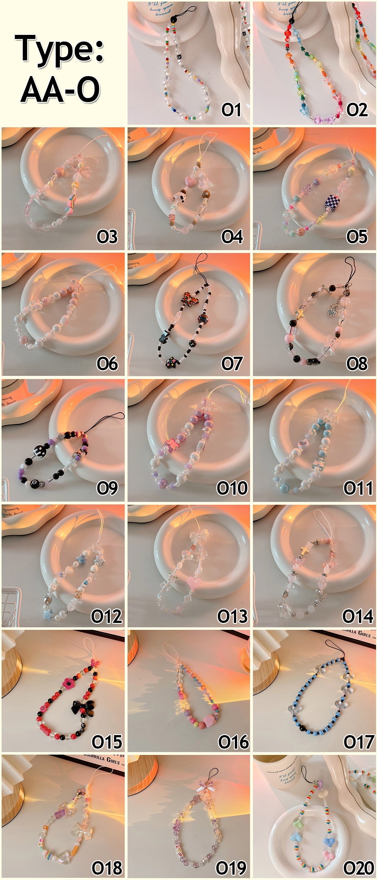 スマートフォン ストラップ かわいい スマホ キーホルダー 韓国 スマホチャーム 手首 手作りパーツ 携帯チャーム 紛失/落下防止 ブレスレット ビーズキーチェーン ハンドバッグ キー用 装飾 女の子