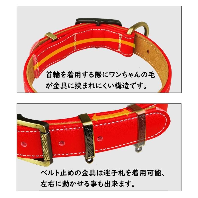 犬用品 かわいい いぬ 犬の首輪 首輪 柴犬 Mサイズ おしゃれ 毛挟まれ防止 犬 中型犬 革 くびわ 送料無料 ベーシック 犬首輪 ボーナスストア対象