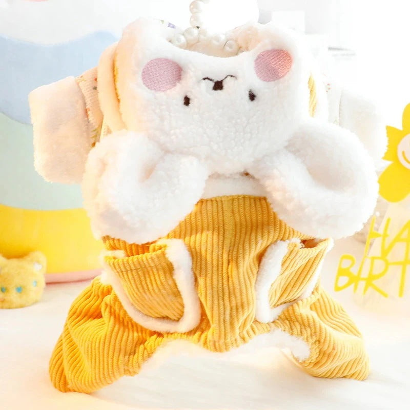 2色XS-XLあたたまることスエード入り厚手タイプ犬の服かわいいウサギ猫のミルク犬のミルクプリンセス子犬マシュマロ小型犬テディ服キャミソール甘い猫犬服CXDZ93