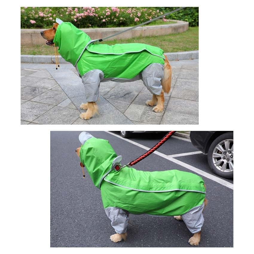 犬服 ドッグウェア レインコート大型犬向け フード付き カッバ 雨具 雨合羽 雨ガッパ 春 夏 秋 冬 合羽 防水 梅雨 ポンチョ 大型犬 大きい
