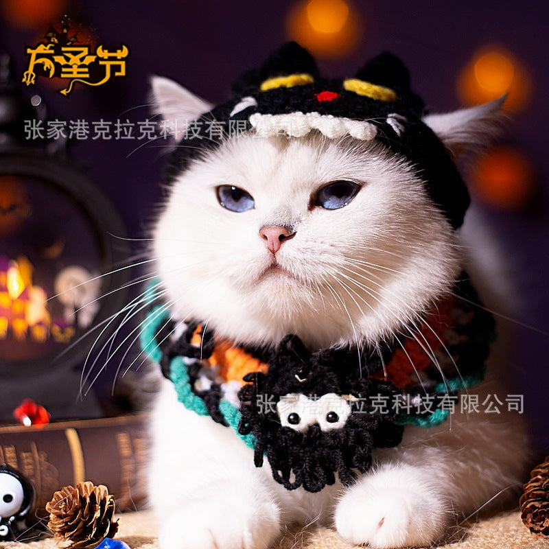 ねこ/犬用品 首輪マフラー サンタマフラー ハロウィンギフト プレゼント お祝い 大人気 着脱簡単 可愛い 散歩 旅行 撮影用 ペット服 記念撮影 INS tiktok かわいい ペット用品 ペット