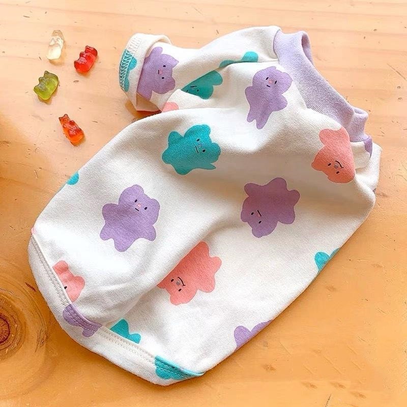 人気商品超目玉 ペット 服 安い 犬 春 夏 秋 Tシャツ くま 柄 かわいい 可愛い ハイブランド 猫 ドッグウェア