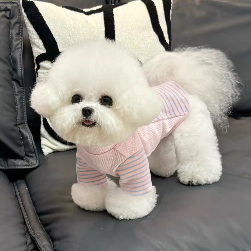 かわいい 猫 犬の服 秋冬物 新しいスタイル ビションフリーゼ テディ シュナウザー ペット用あったかボトムシャツ ホームウェア 犬 服 犬の服 犬 洋服 犬の服夏 犬洋服