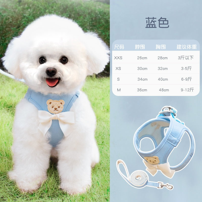 お出かけ 猫用 ハーネス 軽量 ペット用品 簡単装着 犬 ペットハーネス お散歩 小型犬 犬用ハーネス 中型犬 2点セット おしゃれ 51 リーシュ ハーネスリードセット 胴輪 ネコ用ハーネス リード