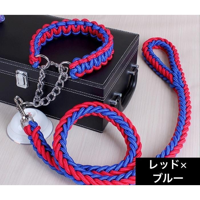 首輪 リード 2点セット 犬用 ペット用 ハーフチョーク リーシュ 1.2m 1.5m チェーン 牽引綱 シンプル お散歩 お出掛け ペット用品 ペッ