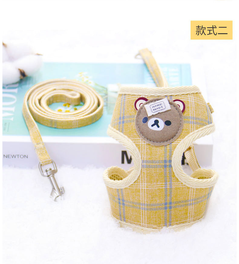 小型犬 軽量 リーシュ ペット用品 ハーネスリードセット 犬用ハーネス シンプル 犬用 ペットハーネス 97 胴輪 リード おしゃれ 犬 簡単装着 猫用 ネコ用ハーネス 2点セット お出かけ ハーネス