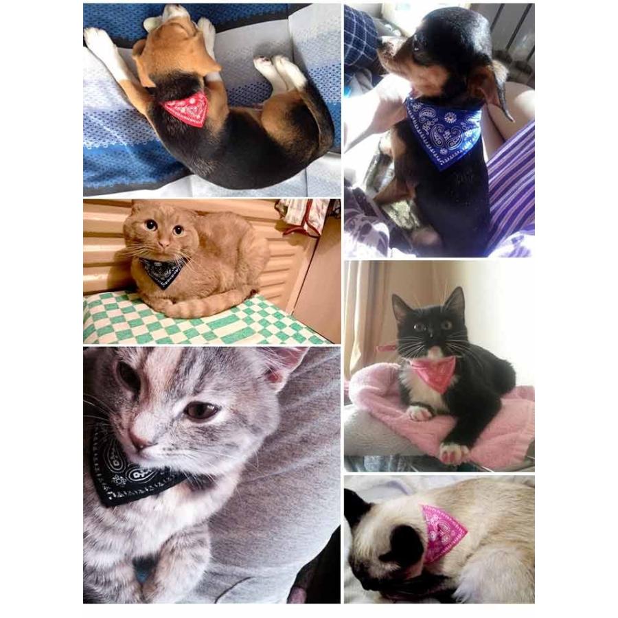 スタイル バンダナ ペット 服 犬 猫 首輪 ペットグッズ ベイズリー スカーフ キャット ドッグ