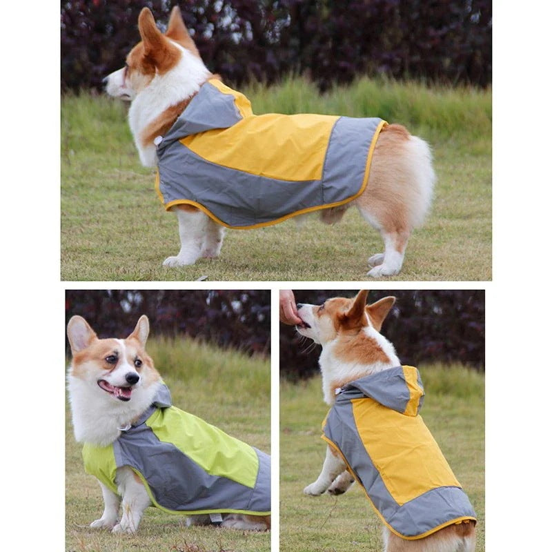 犬用 レインコート ポンチョ 中型犬 大型犬 ドッグウェア かわいい ペット 服 ウェア 雨具 防水