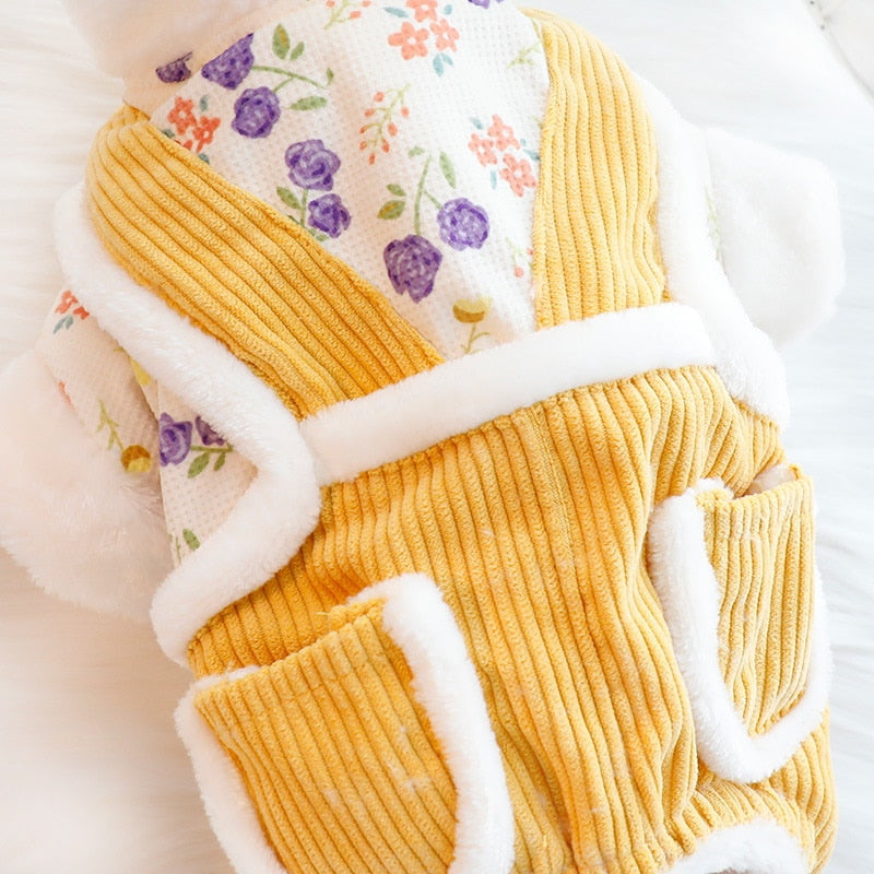 2色XS-XLあたたまることスエード入り厚手タイプ犬の服かわいいウサギ猫のミルク犬のミルクプリンセス子犬マシュマロ小型犬テディ服キャミソール甘い猫犬服CXDZ93