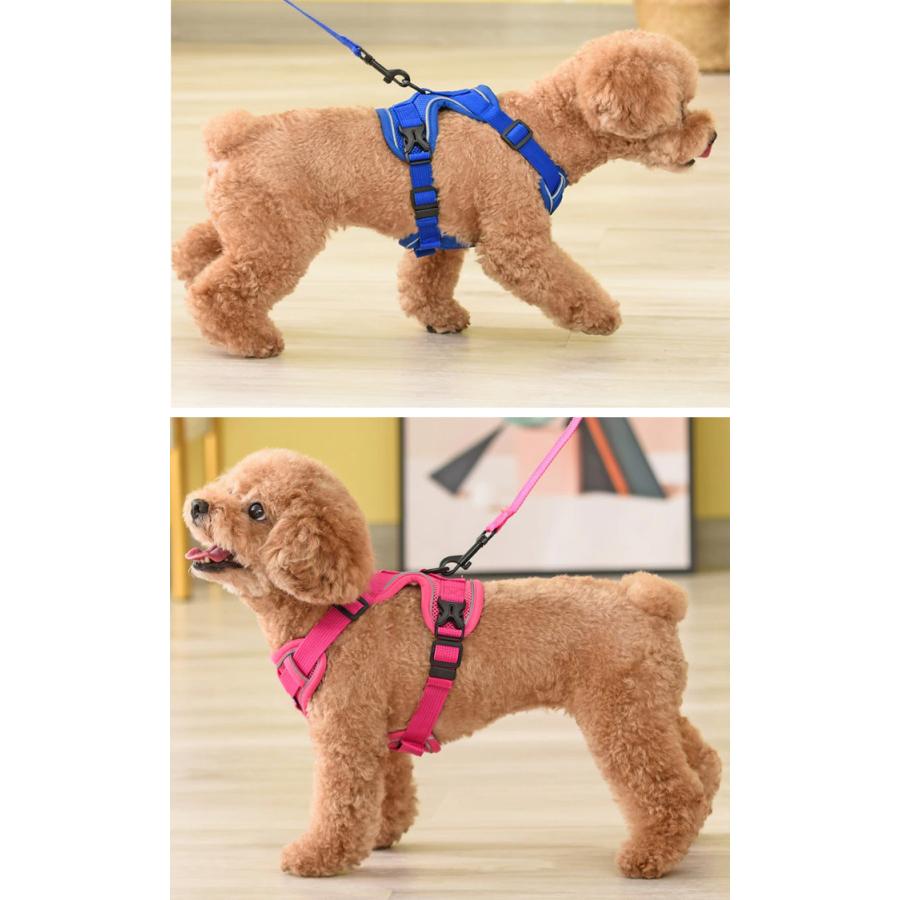 ハーネス 衝撃吸収 キャット 胴輪 1.5m フルカバー ペット 服 犬 猫 ドッグ メッシュ ウェアハーネス 体に優しい リード