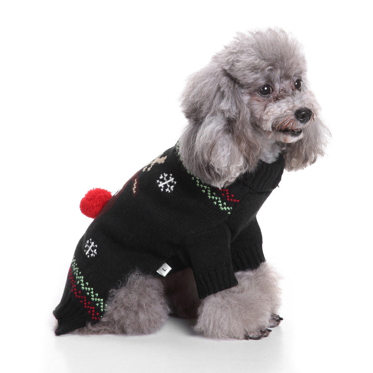 2023年新作入荷 ペット服 犬 服 Tシャツ ドッグウェア犬セーターペットクリスマスセーターニットハイネックペット服セーター犬セーター