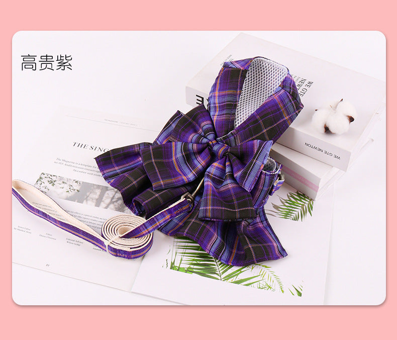 ペット リード 犬 猫 洋服 jk ベストタイプ リード 洋服 テディベア お出かけ チェストストラップ 犬 リード グッズ r n r n