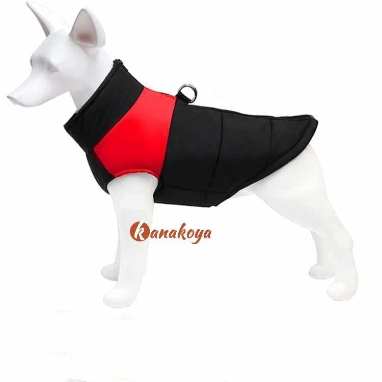 犬服 中綿ベスト ドッグウェア 犬の服 ペット服 ベスト 中綿 ジャケット アウター 背開き ダウン風 暖かい 冬 冬用 冬服 秋冬 裏起毛 あったか