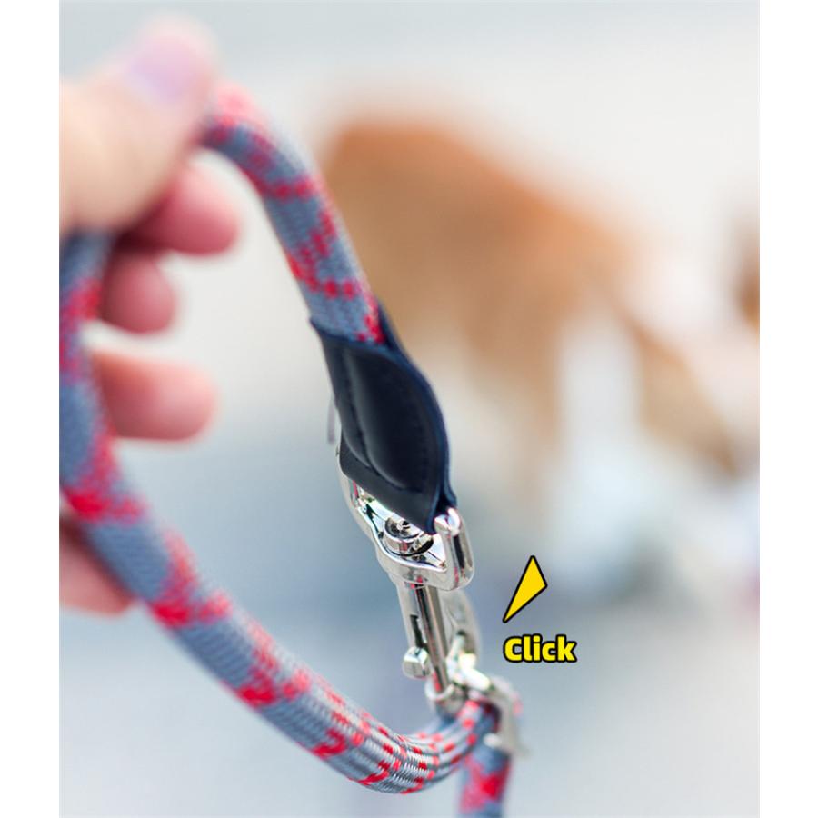 犬 リード 2.6m ショルダーリード 肩掛けリード 2頭引き リード ロングリード 反射機能 小型犬 中型犬 散歩 コンパクト 長い 多頭飼い