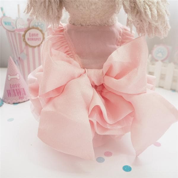 ペットウェア リボン ドッグウェア 犬服 可愛い おしゃれ フォマール ウェディングドレス ワンピース ペット用品 小型犬 中型犬 パーティードレス