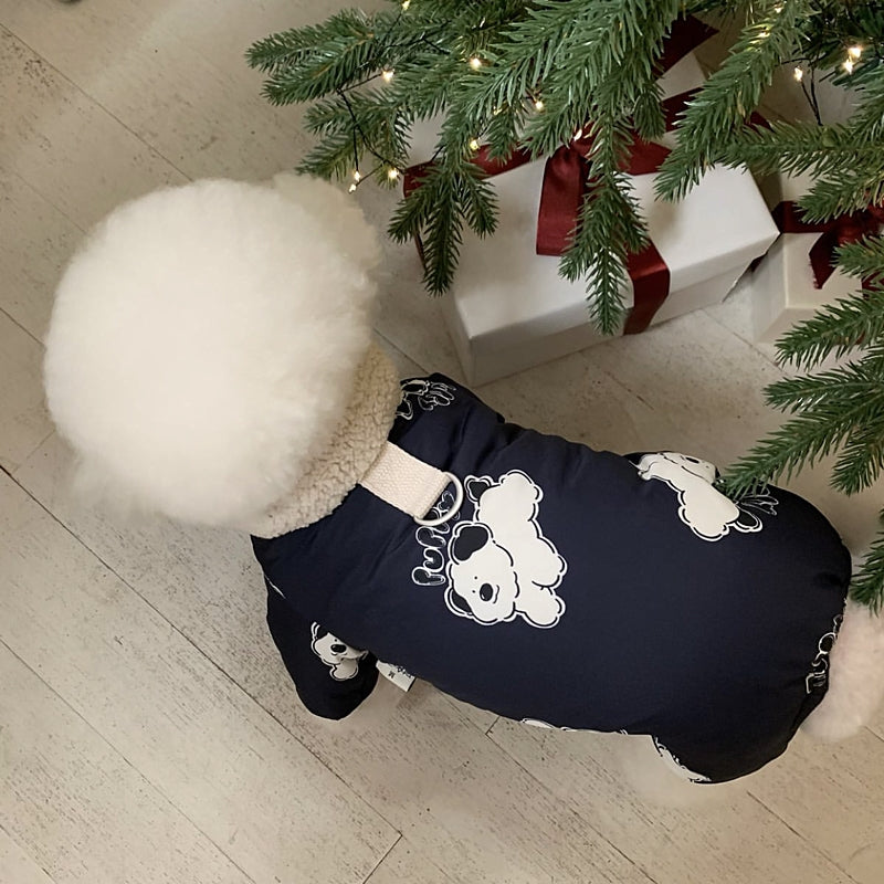 ペット服 犬の服 犬猫服 四脚綿入れ 小中型犬 服 快適 ペット用品 犬用品 部屋着 暖か
