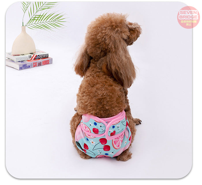 オムツカバー 介護 犬 マーキング防止 マナーパンツ トイレ サニタリーパンツ フルーツ カラフル マナーバンド 吸収 しつけ ドッグウェア