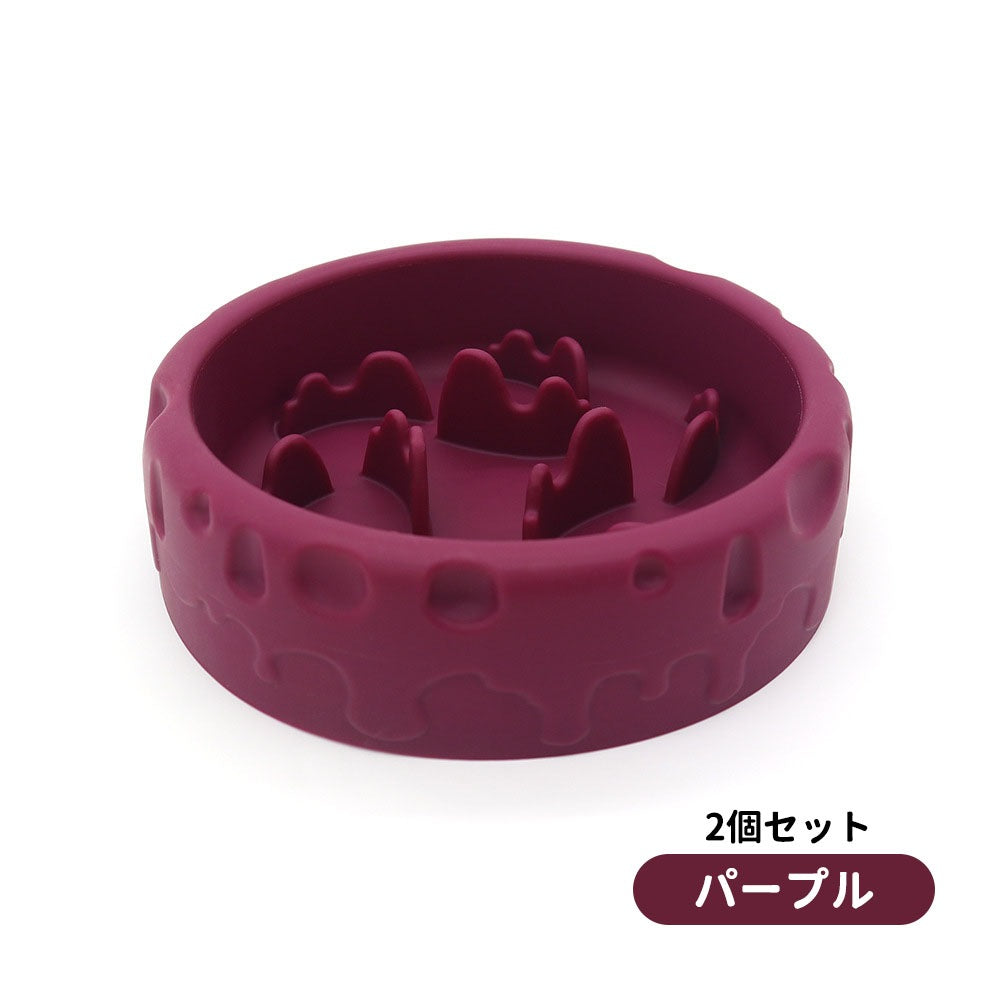 3日で出荷 2個セット 早食い防止 猫犬通用 ペット用 スローフィーダー ダイエット 食べ過ぎ スローフードペット 餌入れ 厚く お皿 餌入れ エサ入れ フードボウル ペットボウル フード おしゃれ