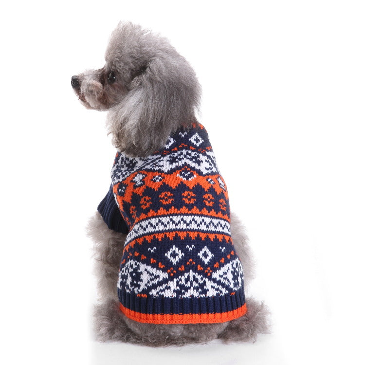 2023年新作入荷 ペット服 犬 服 Tシャツ ドッグウェア犬服クリスマス衣雪花セーターハロウィンペット服セーターヘラジカ衣犬セーター