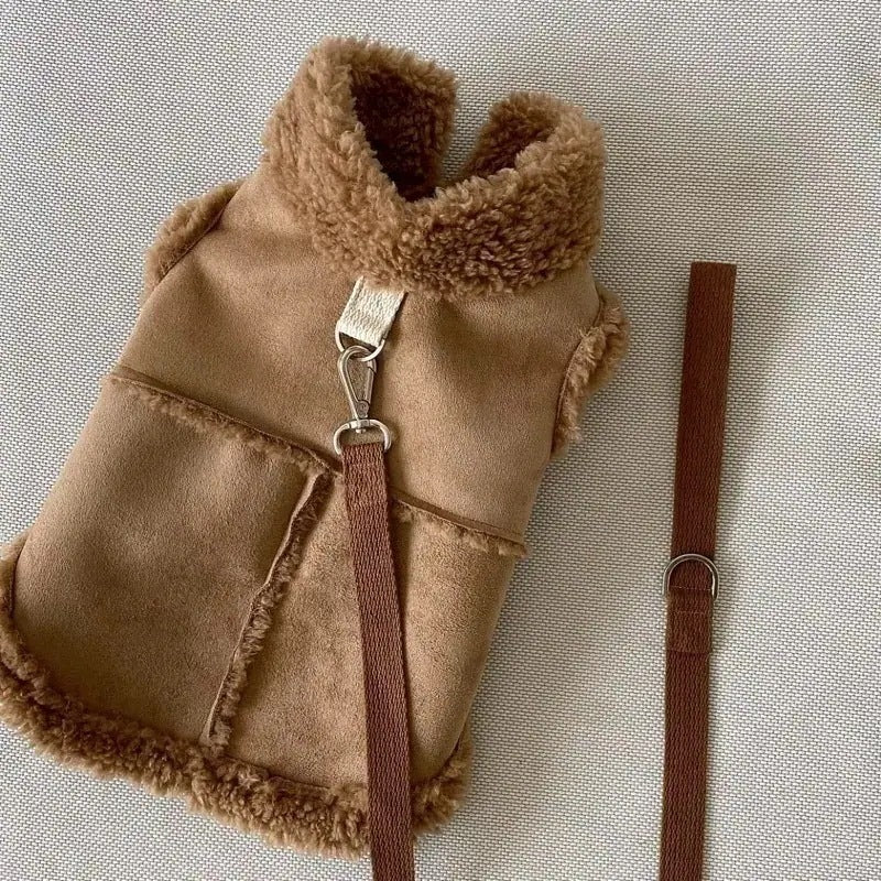 ペット服 犬の服 犬猫服 テディビーベア ヨークシャー 小中型犬 服 快適 ペット用品 犬用品 ベストを牽引 散歩 防寒 秋冬