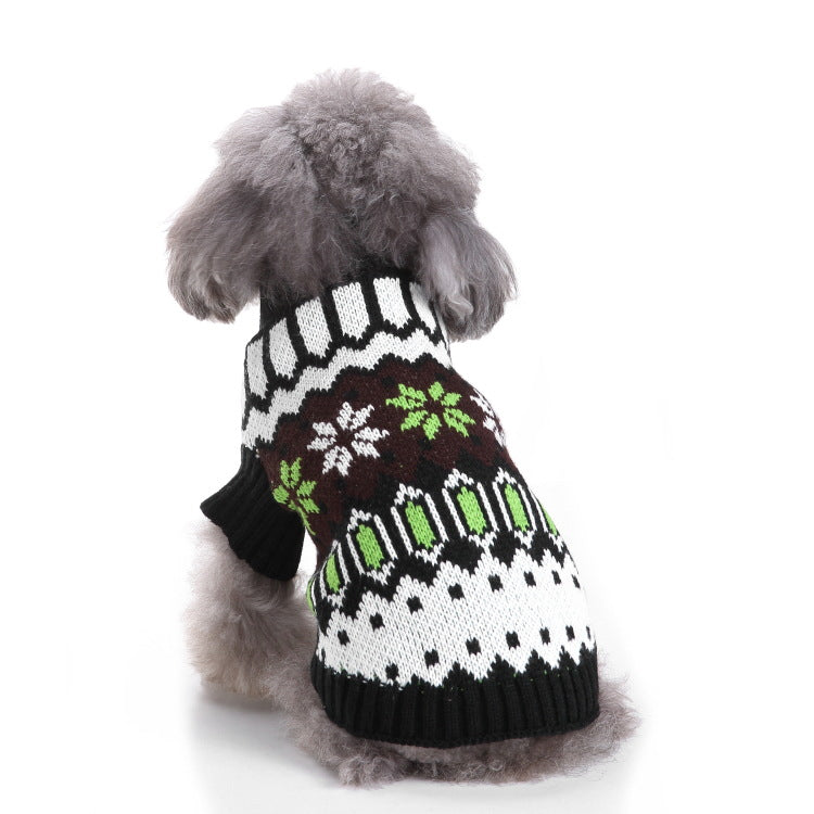 2023年新作入荷 ペット服 犬 服 Tシャツ ドッグウェア犬服クリスマス衣雪花セーターハロウィンペット服セーターヘラジカ衣犬セーター