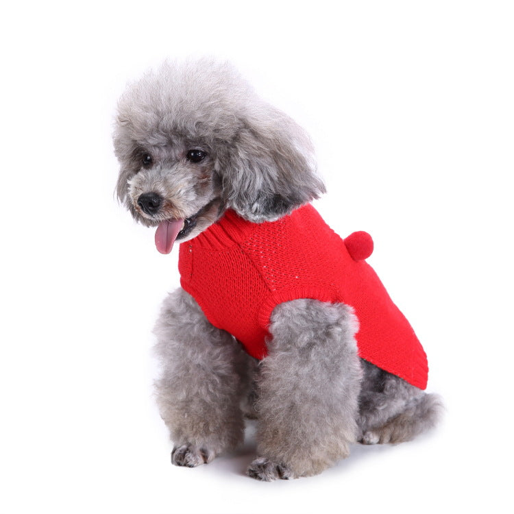 2023年新作入荷 ペット服 犬 服 Tシャツ ドッグウェアペットの服セーターハイネック犬の服セータークリスマス雪花の犬のセーター秋冬