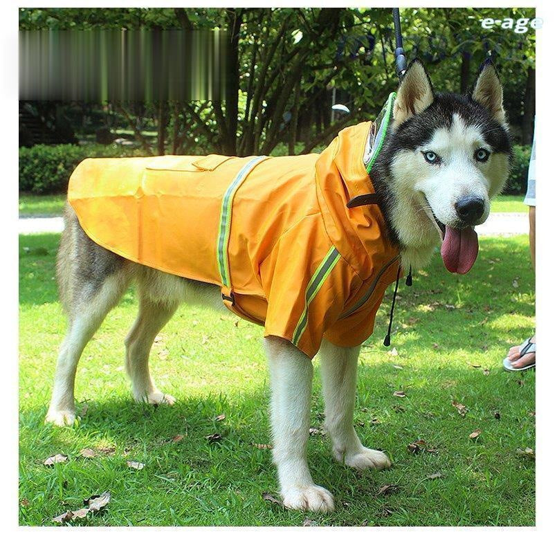 犬 レインコート レインポンチョ カッパ レイングッズ ペット用品 ペット服 犬用 フード付き 防水加工 防風 大型犬用 中型犬 着せやすい かわいい ペット雨具
