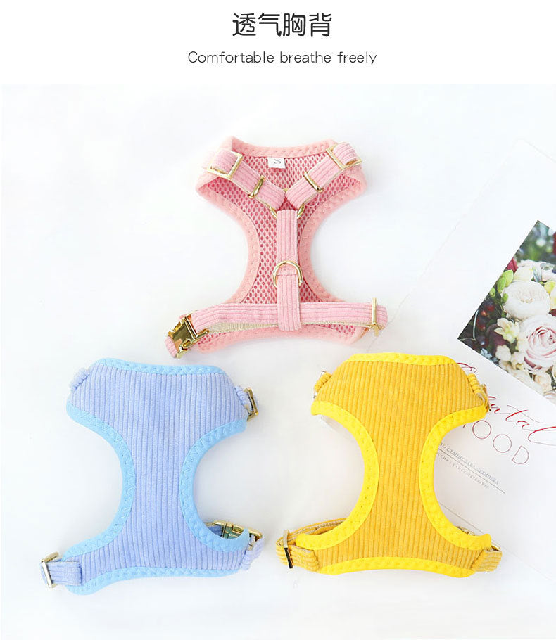 ペット用品 中型犬 2点セット ペットハーネス おしゃれ ハーネス 犬用 軽量 簡単装着 胴輪 ハーネスリードセット 犬用ハーネス お出かけ シンプル 66 お散歩 犬 猫用 小型犬 ネコ用ハーネス