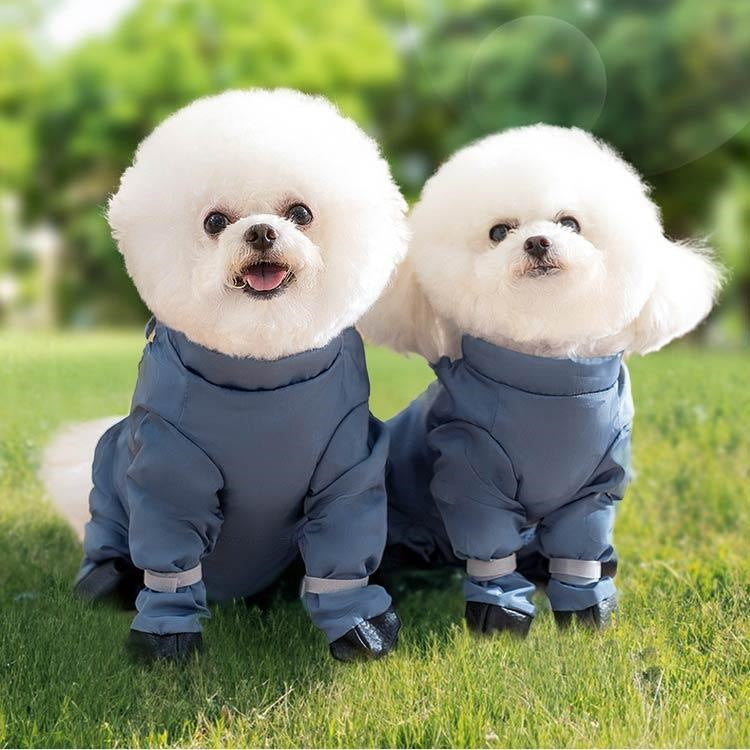 レインコート 脱げない 犬 防水 スペンダー付き犬用パンツ 屋外四本足パンツ 滑り止め 大人の魅力 犬服 犬用レッグカバー 調節可能 レインパンツ サスペンダー付