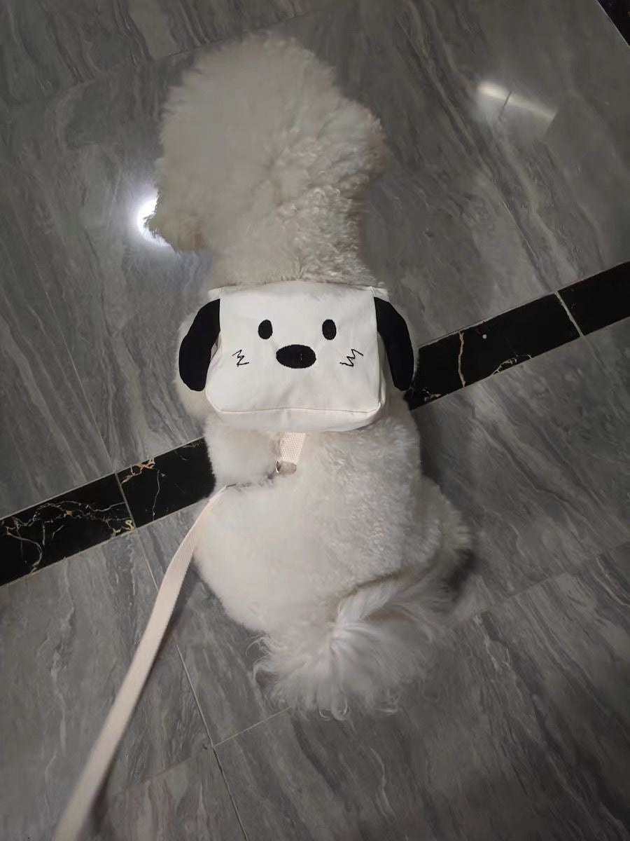 ペットの外出はかわいいですリュックサックの小型カバンは熊のテディの牽引紐の子犬の猫より可愛いです