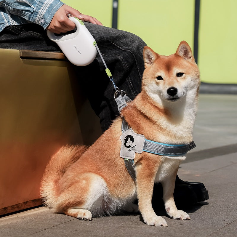 ペット牽引ロープ伸縮制御可能なドッグランロープ反射ロープ犬5m牽引器