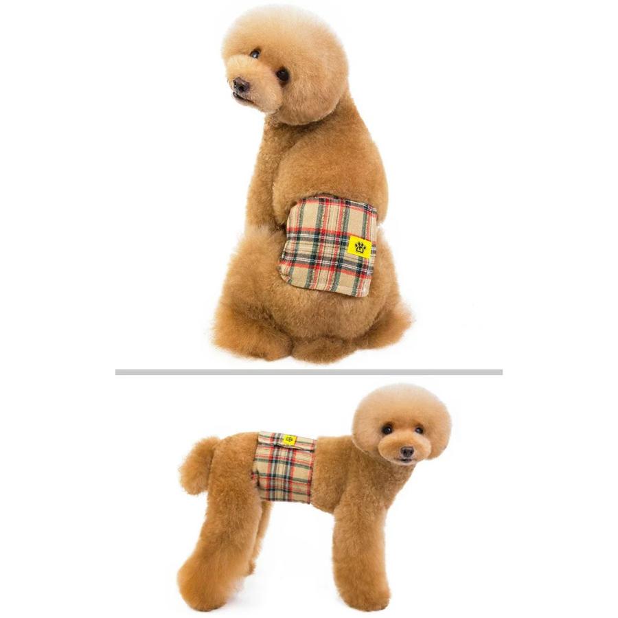 新商品プロモーション,数量限定 犬 マナーベルト マナーバンド タータンチェック オムツカバー ドッグウェア 犬の服 服 しつけ マーキング防止 トイレ 介護犬 マナーベルト
