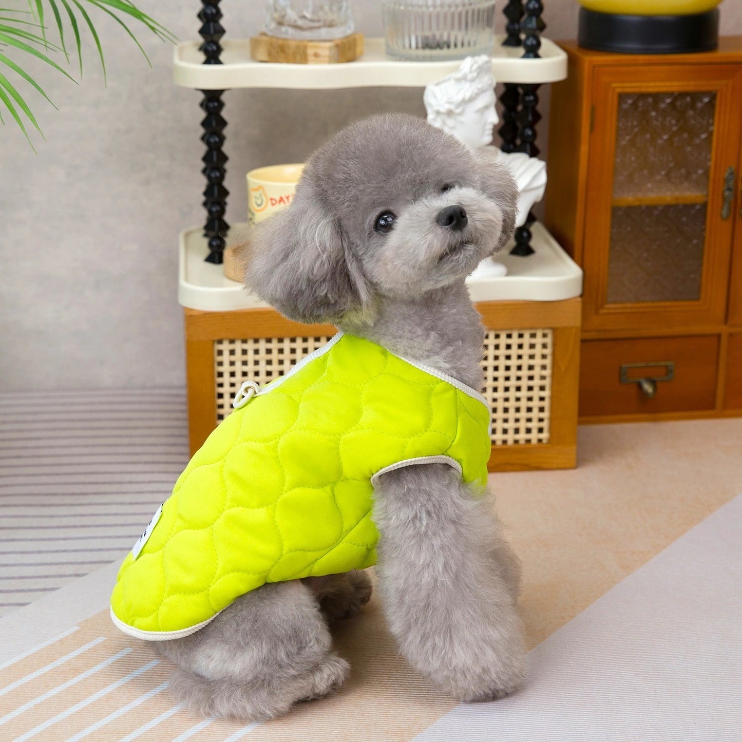人気犬の服ペットの服小型犬猫も着れる秋冬あったか快適ピーチコットンコート