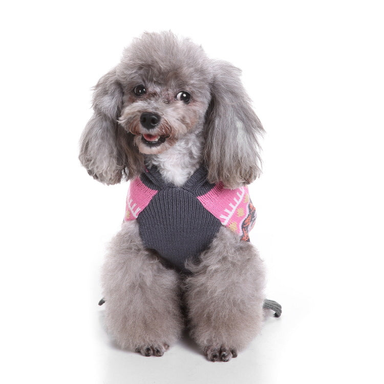2023年新作入荷 ペット服 犬 服 Tシャツ ドッグウェア犬セーターペットクリスマスセーターニットハイネックペット服セーター犬セーター