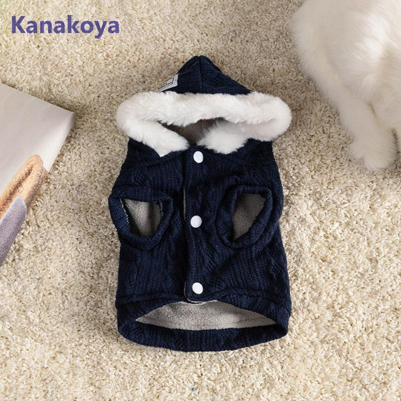 犬服 ペットウェア 秋 冬 裏ボア 裏起毛 保温 防寒 ニット フード付 あったか ドッグウェア 小型犬 中型犬 愛犬 猫 旅行 お出掛け お散歩