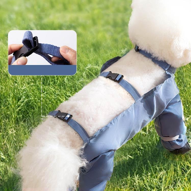 レインコート 脱げない 犬 防水 スペンダー付き犬用パンツ 屋外四本足パンツ 滑り止め 大人の魅力 犬服 犬用レッグカバー 調節可能 レインパンツ サスペンダー付