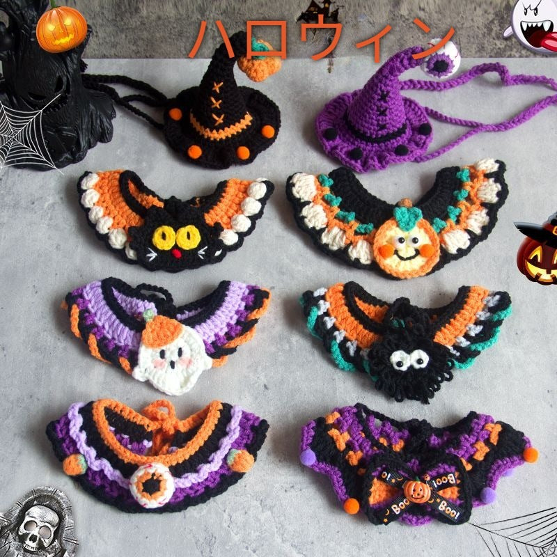 ねこ/犬用品 首輪マフラー サンタマフラー ハロウィンギフト プレゼント お祝い 大人気 着脱簡単 可愛い 散歩 旅行 撮影用 ペット服 記念撮影 INS tiktok かわいい ペット用品 ペット