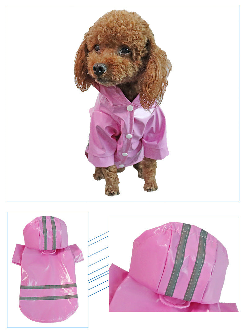 人気ペットマッキントッシュ反射帯犬マッキントッシュ厚手防水小型犬中型犬