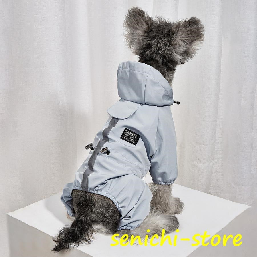 犬 犬用スリッパ 犬の服 冬服 暖かい服 雨具 小型犬 中型犬 フード付き 雪 梅雨 雨具