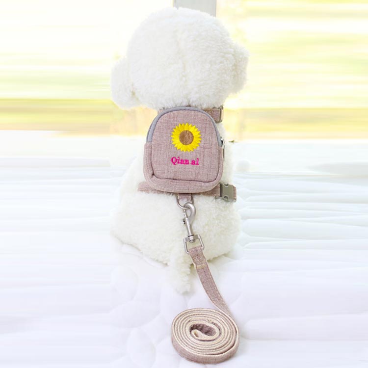 かわいいミニリュック付き!ハーネス リードセット ハーネス ペットリード 猫用品 ペットグッズ 猫リード 猫用胴輪 散歩 お出かけ プレゼント ギフト 軽量 刺繡
