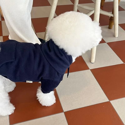 【新作犬猫服 登場】 犬服 ペット服 犬 洋服 春と秋の新しい犬の服小さな子犬のフード付きトレーナー猫アパレル