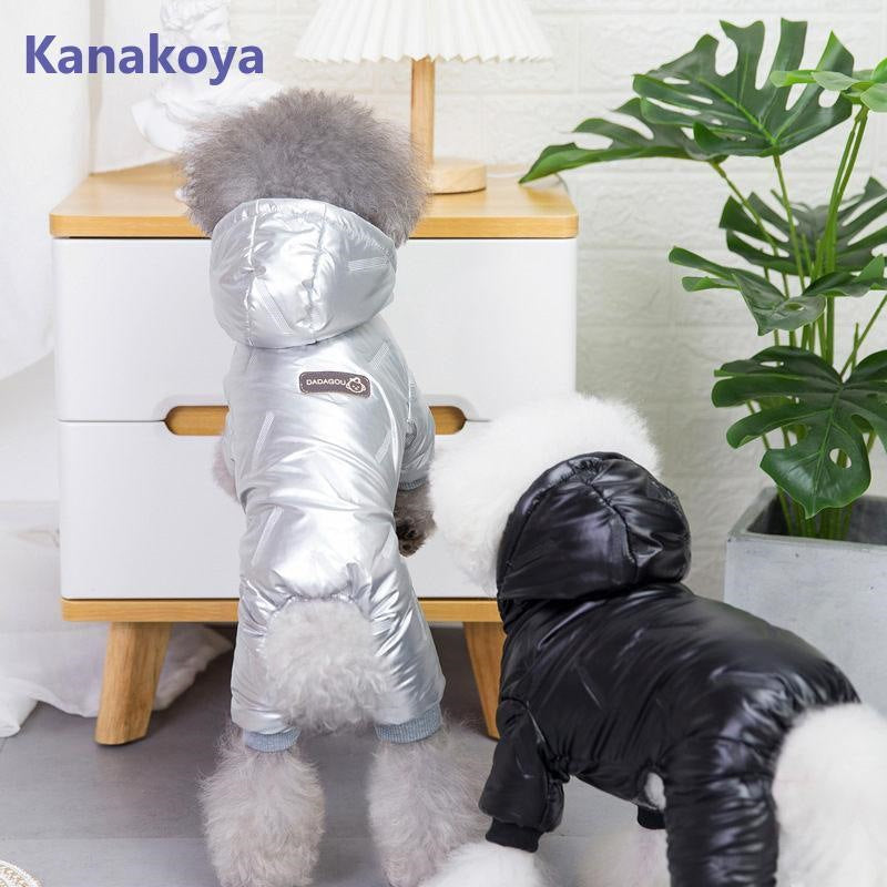 犬服 ペットウェア 秋 冬 中綿入り フード付き 裏ボア 裏起毛 保温 防寒対策 あったか ドッグウェア 小型犬 中型犬 犬用 愛犬 猫 お散歩